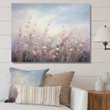 Purple Wildflowers Whispering Breeze II - Floral Canvas Wall Art