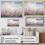 Purple Wildflowers Whispering Breeze II - Floral Canvas Wall Art