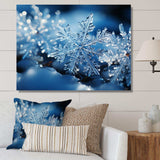 Glimmering Snowflakes II - Landscapes Canvas Wall Art