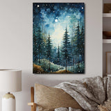 Winter Snowy Evergreen I - Landscapes Canvas Wall Art