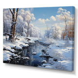 Winter Snowy Serenity I - Landscapes Canvas Wall Art