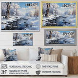 Winter Snowy Serenity I - Landscapes Canvas Wall Art