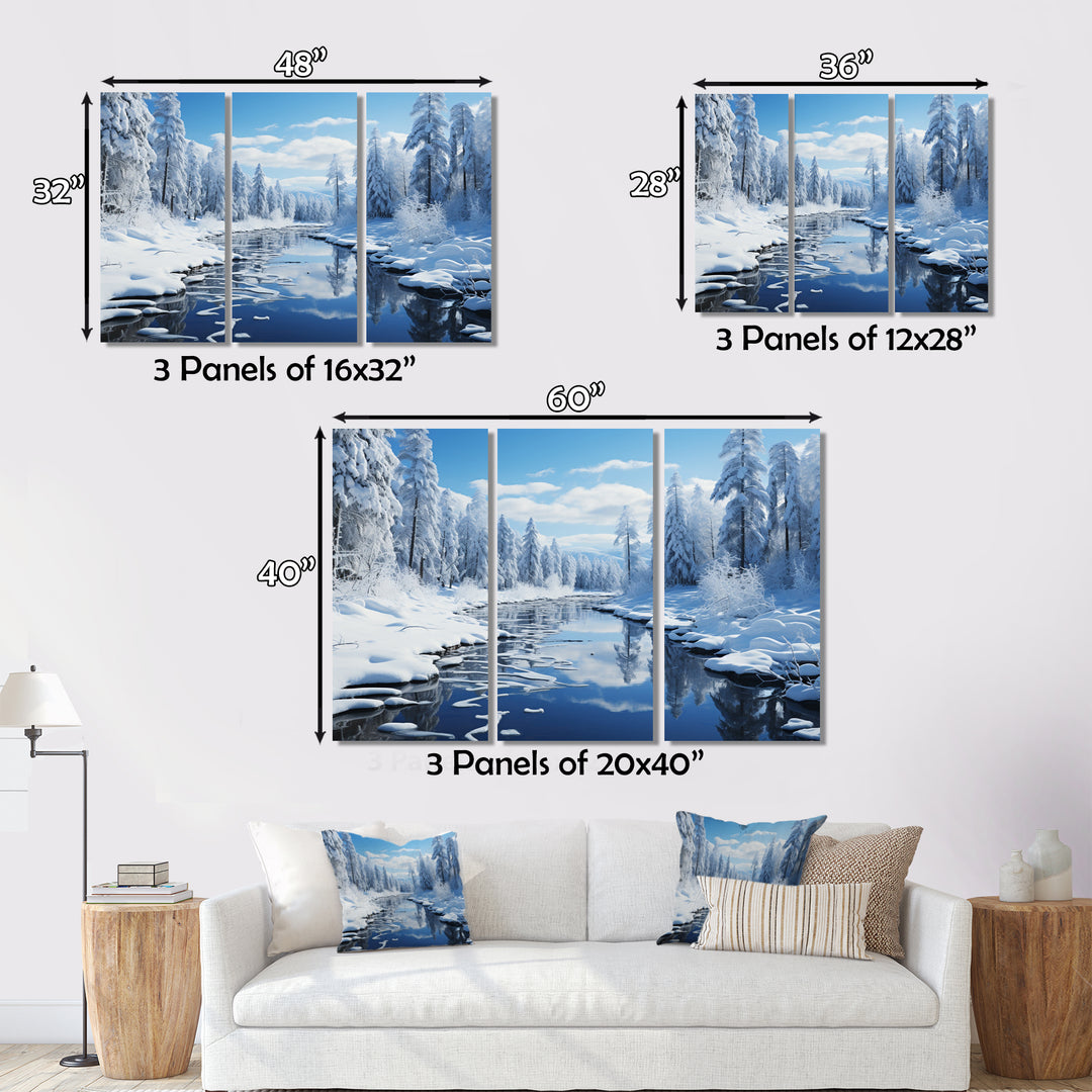 Winter Snowy Serenity III - Canvas Wall Art Sets