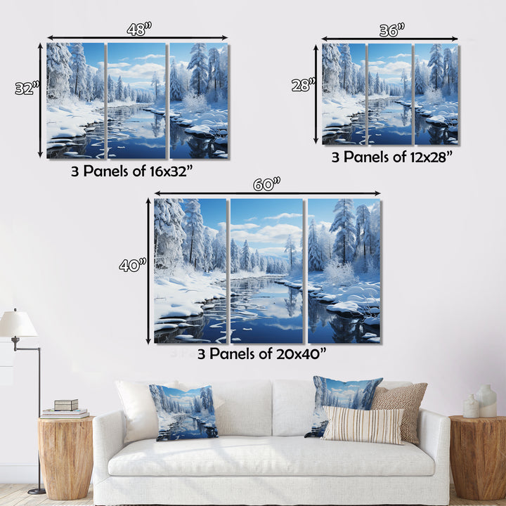 Winter Snowy Serenity III - Canvas Wall Art Sets
