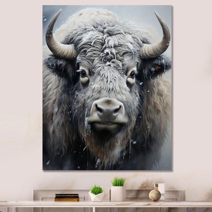 Yaks Gentle Giants Pointillism - Yaks Wall Decor