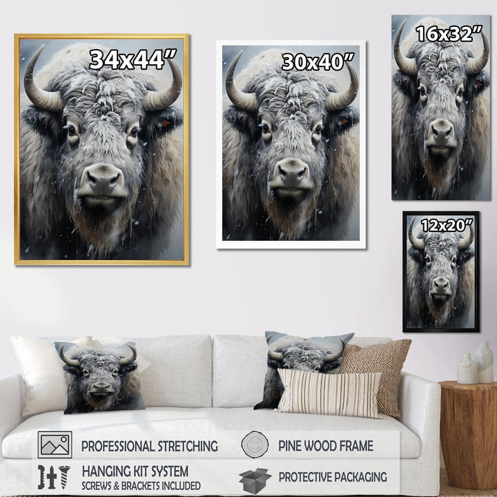Yaks Gentle Giants Pointillism - Yaks Wall Decor