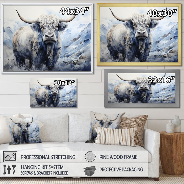 Yaks Majestic Grace Pointillism - Yaks Wall Decor