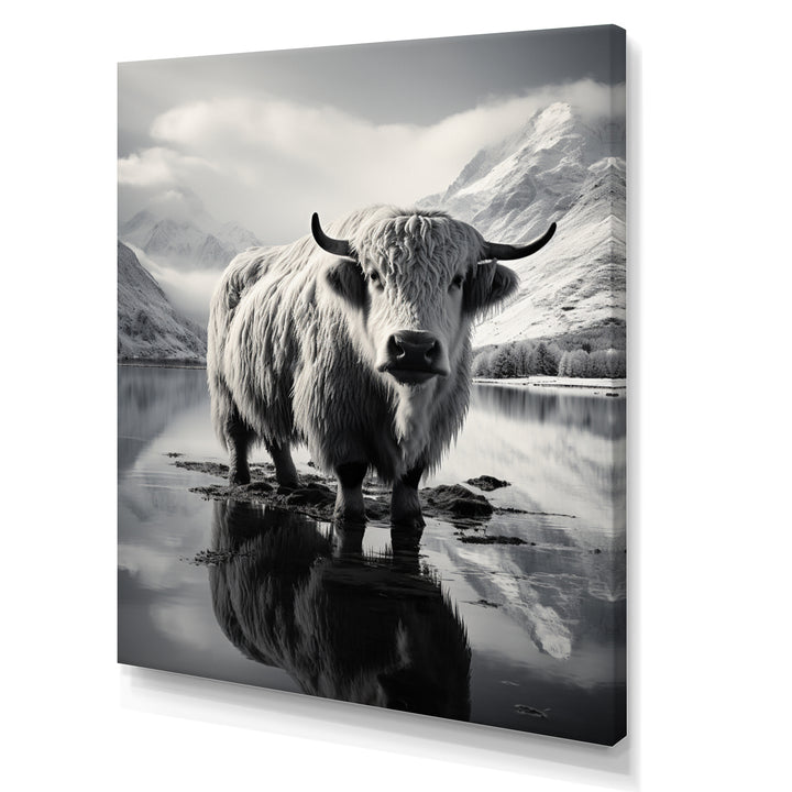 Yaks Serenade Of The Peak - Gray Yaks Wall Art