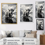 Yaks Serenade Of The Peak - Gray Yaks Wall Art