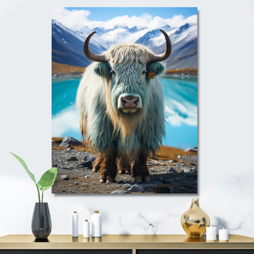 Yaks Solitude In Monochrome - Yaks Home Decor Art
