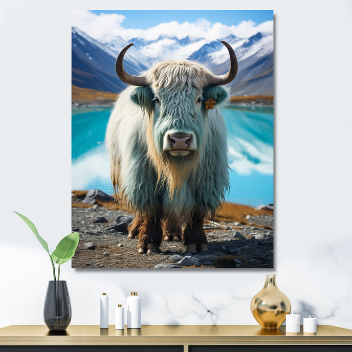 Yaks Solitude In Monochrome - Yaks Home Decor Art