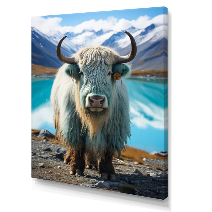 Yaks Solitude In Monochrome - Yaks Home Decor Art