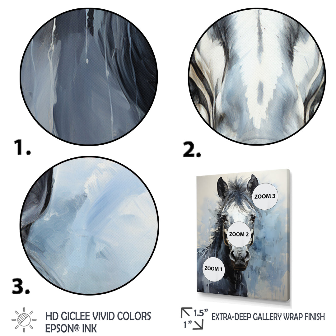 Zebra Bold Brushstrokes - Zebra Canvas Wall Art