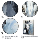Zebra Bold Brushstrokes - Zebra Canvas Wall Art