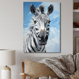 Contemporary Zebra Portrait - Zebra Wall Decor