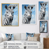 Contemporary Zebra Portrait - Zebra Wall Decor