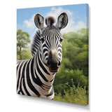 Zebra Realistic Zebra Portrait - Zebra Wall Decor