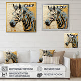 Black Yellow Zebra This - White Zebra Wall Art