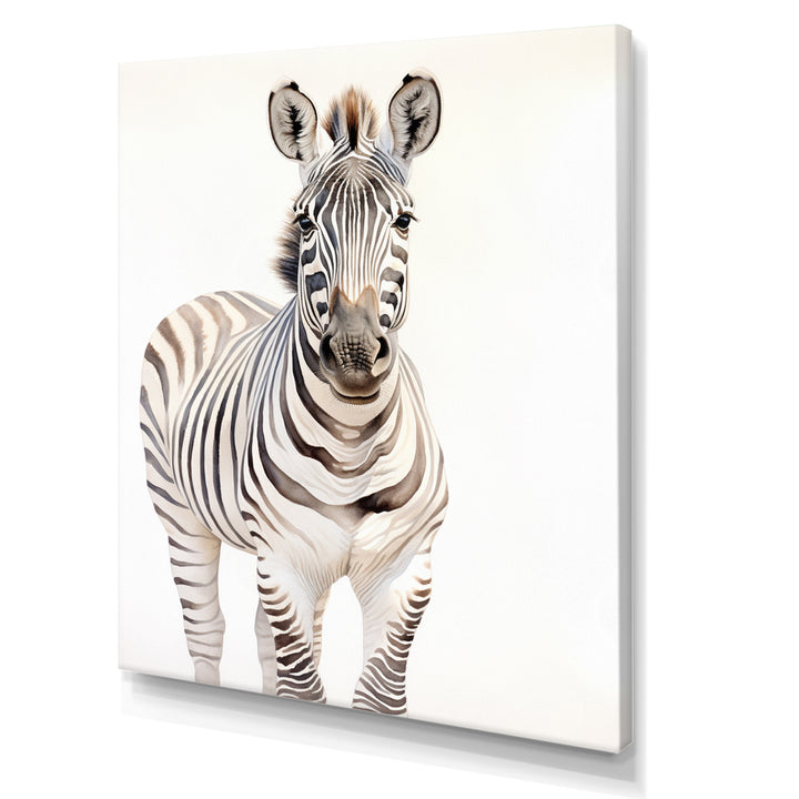Zebra Watercolor Zebra This - Zebra Framed Canvas Art