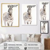 Zebra Watercolor Zebra This - Zebra Framed Canvas Art