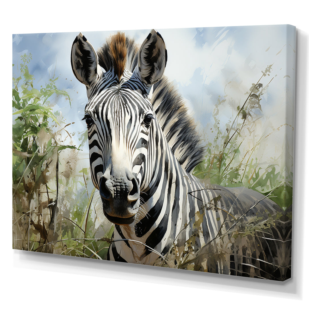 Zebra Stripes In Jungle - Zebra Bedroom Wall Art