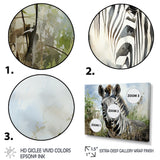 Zebra Stripes In Jungle - Zebra Bedroom Wall Art
