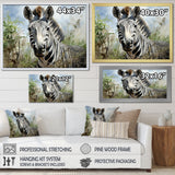 Zebra Stripes In Jungle - Zebra Bedroom Wall Art