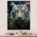 Tiger Zenith Portrait - Zebra Canvas Wall Art