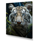 Tiger Zenith Portrait - Zebra Canvas Wall Art