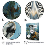 Zebra Zenith Portrait - Zebra Canvas Wall Art