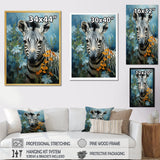 Zebra Zenith Portrait - Zebra Canvas Wall Art