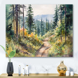 Little Road In Mountain Landscape X - Landscapes Canvas Wall Art