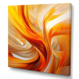 Orange Abstract Warm Fractal Design VII - Abstract Canvas Wall Art