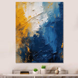 Blue and Yellow Intuitive Expressions I - Abstract Canvas Wall Art