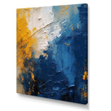 Blue and Yellow Intuitive Expressions I - Abstract Canvas Wall Art