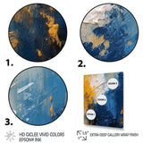 Blue and Yellow Intuitive Expressions I - Abstract Canvas Wall Art