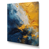 Blue and Yellow Intuitive Expressions II - Abstract Canvas Wall Art