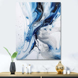 Blue and Grey Ethereal Elixir I - Abstract Canvas Wall Art