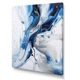 Blue and Grey Ethereal Elixir I - Abstract Canvas Wall Art