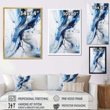 Blue and Grey Ethereal Elixir I - Abstract Canvas Wall Art