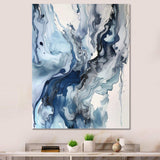 Blue and Grey Ethereal Elixir II - Abstract Canvas Wall Art