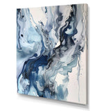 Blue and Grey Ethereal Elixir II - Abstract Canvas Wall Art