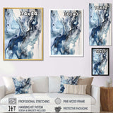 Blue and Grey Ethereal Elixir II - Abstract Canvas Wall Art