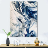 Blue and Grey Ethereal Elixir IV - Abstract Canvas Wall Art