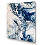 Blue and Grey Ethereal Elixir IV - Abstract Canvas Wall Art