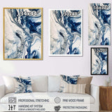 Blue and Grey Ethereal Elixir IV - Abstract Canvas Wall Art