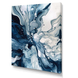 Blue Grey Ethereal Elixir I - Abstract Canvas Wall Art