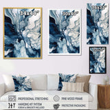 Blue Grey Ethereal Elixir I - Abstract Canvas Wall Art