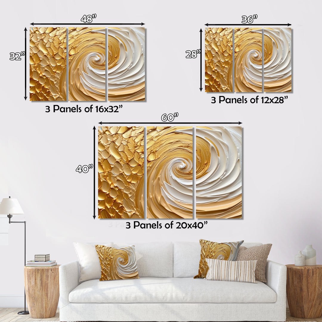 Gold Eternal Swirl I - Multi-Panels