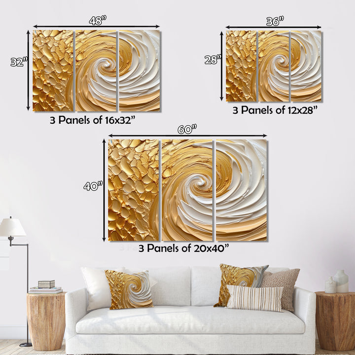 Gold Eternal Swirl I - Multi-Panels